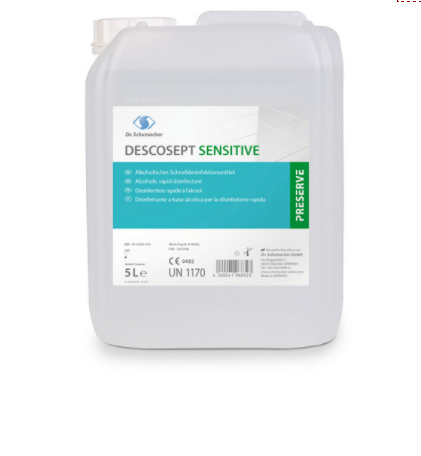 Descosept Sensitive Flächendesinfektionsmittel parfümiert, farblos, flüssig, pH: 5,5 - 6,5 | alkohol