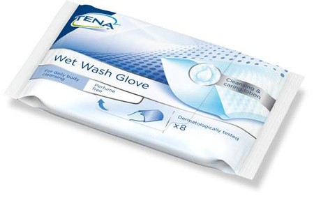 Tena | Wet Wash Glove | 8er Packung | 240 Stück| parfümfrei