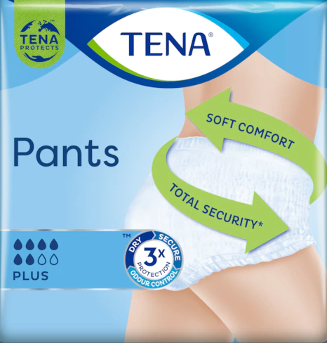 Tena | Pants Plus | saugfähige Einweghose (für mittlere bis starke Blasenschwäche)