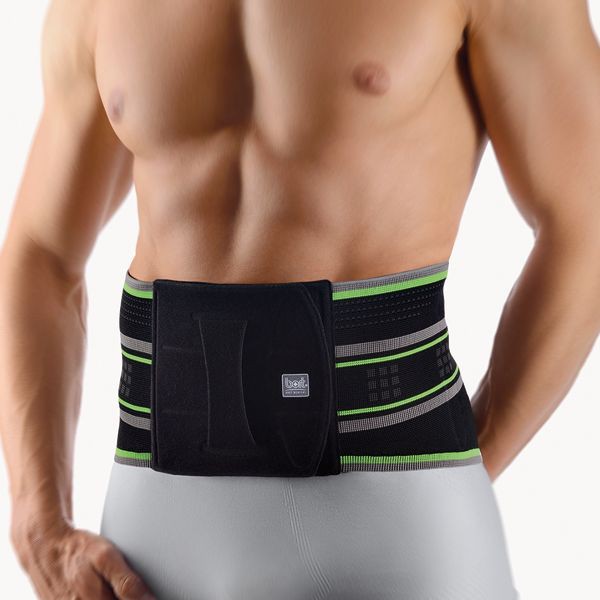 Stützende Sport Rückenbandage mit Pelotte | Bort